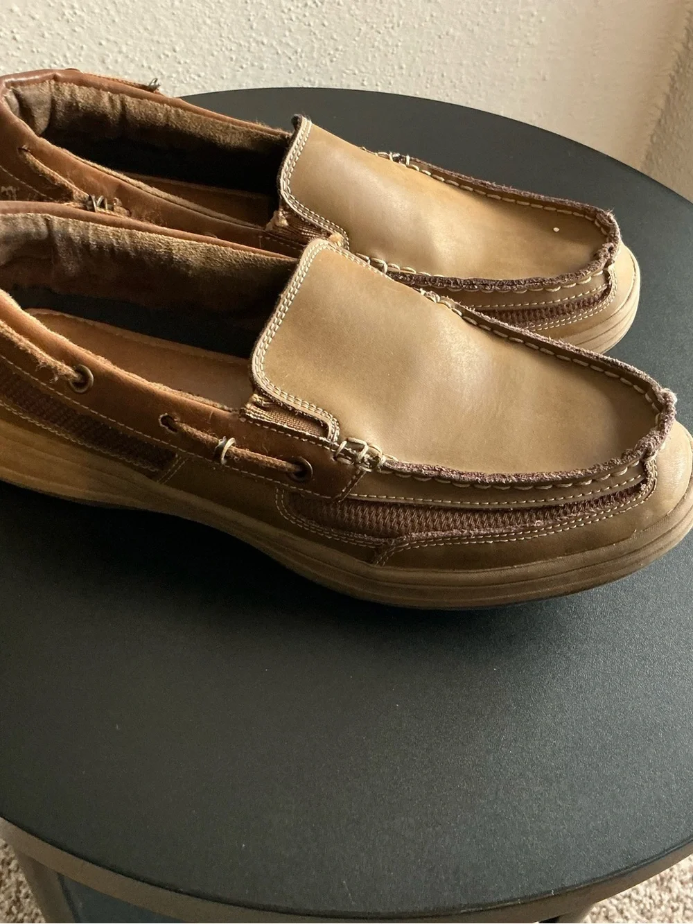 Primigi Men's Slip-On Loafers in Brown and Tan